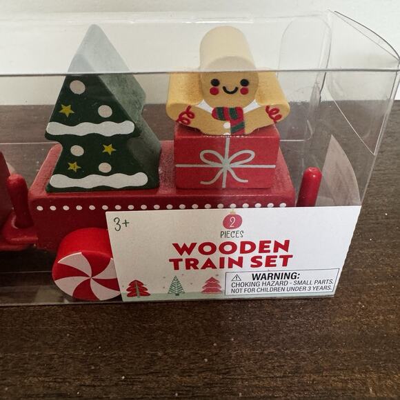 NEW Target Bullseye's Playground Christmas 2025 Wooden Train Set 6 Cars Holiday - Picture 14 of 16